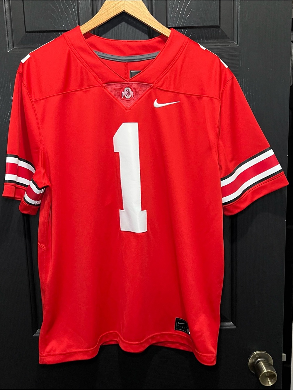 Ohio State Buckeyes Football Nike Jersey #1 Game Men's Large OSU Fields